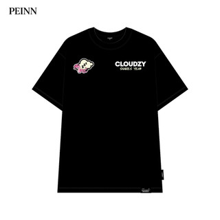   Peinn  Áo thun nữ nam basic unisex tay lỡ thun cotton form rộng local brand Cloudzy cổ tròn SNAKE 