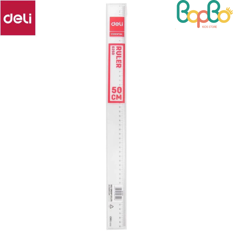 Thước kẻ mica trong 50cm /30cm /20cm - thước 50cm dày dặn cao cấp