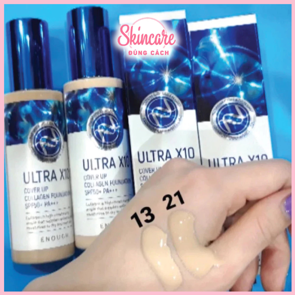 Kem nền COLLAGEN Enough Ultra X10 Cover up collagen foundation tone 13, 21