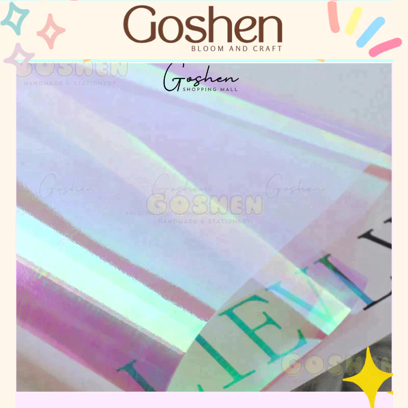 (50*50cm) Giấy Hologram, Giấy Ánh Galaxy Gói Hoa, Gói Quà, Giỏ Trái Cây