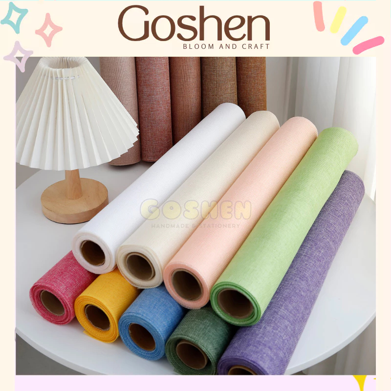 (Khổ 50cm) Lưới Vải Bố Cứng Gói Hoa, Gói Quà, Giỏ Trái Cây