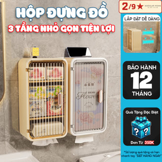 Hộp Đựng Đồ Nhà Tắm ADLV Dream 3 Tầng Đa Năng Hộp Đựng Giấy Vệ Sinh Chất Liệu Cao Cấp Chống Nước