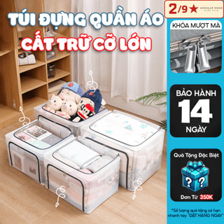 Túi Đựng Quần Áo Khung Thép 80L/100L – Gấp Gọn Tiện Lợi, Dễ Dàng Cất Trữ Cỡ Lớn - Adlvdream