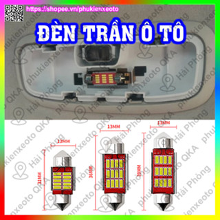 Đèn LED Trần Xe Ô Tô 12 Bóng Led 12V Siêu Sáng