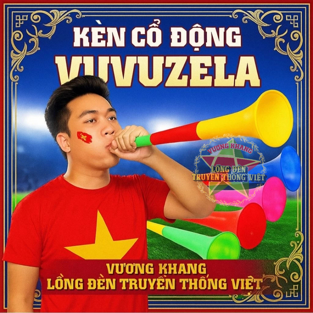 [Size Lớn] Kèn Cổ Động Vuvuzela LOẠI LỚN Kèn Thổi Cổ Vũ Bóng Đá - Kèn 3 khúc cổ vũ thể thao