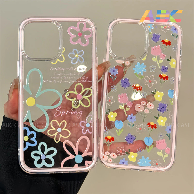 Ốp lưng iPhone 16 15 14 13 12 11 Promax 14 15 16 PLUS Ốp lưng iPhone chống sốc 3 trong 1 Spring Flow