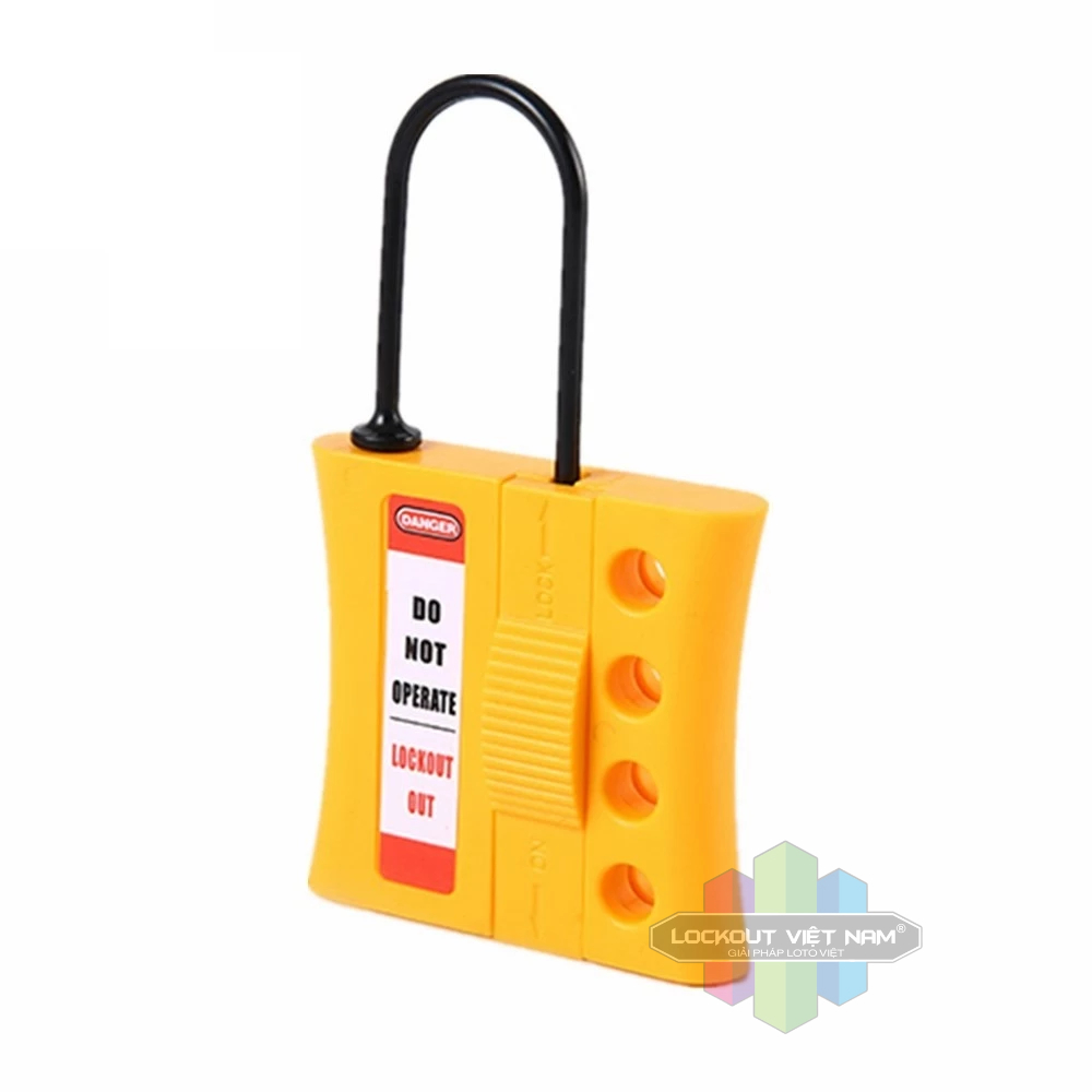 Khóa nhóm 4 người còng nylon 3mm- Nylon hasp lockout