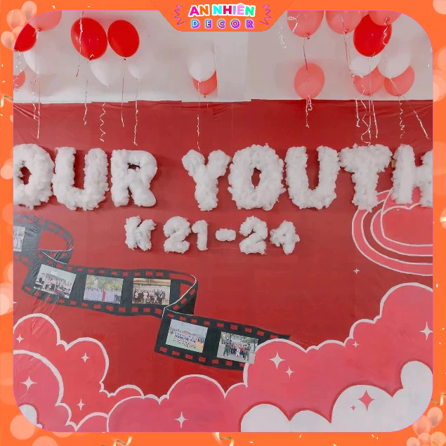 Bông Gòn Cao Cấp Tạo Hình Đám Mây – Phụ Kiện Trang Trí Kỷ Yếu, Decor Cây Thông Noel Lớp Học, Nhồi Gối & Làm Thú Bông