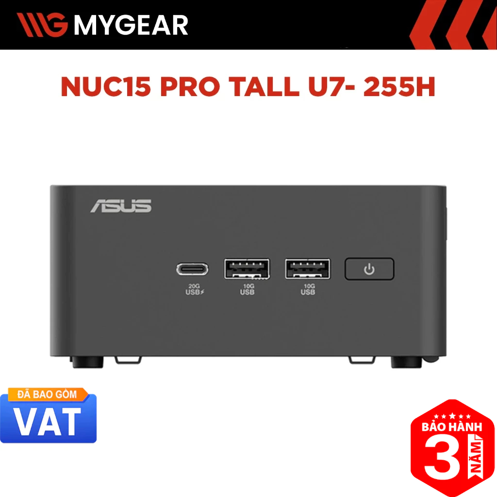 Mini PC ASUS NUC 15 Pro Tall Core Ultra 7 255H DDR5 Thunderbolt 4 WiFi 7