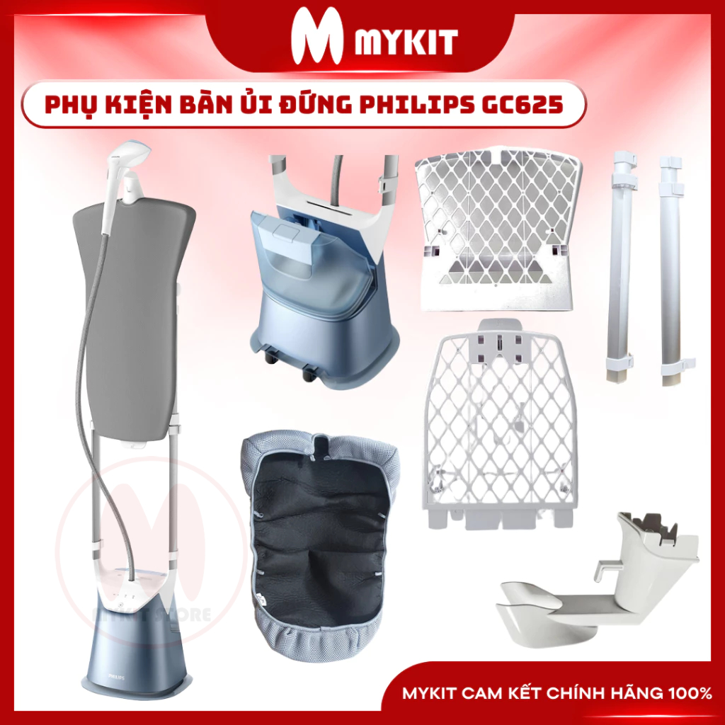 Phụ Kiện Bàn ủi hơi nước đứng Philips GC625/29 Hàng Chính Hãng Mykit Store