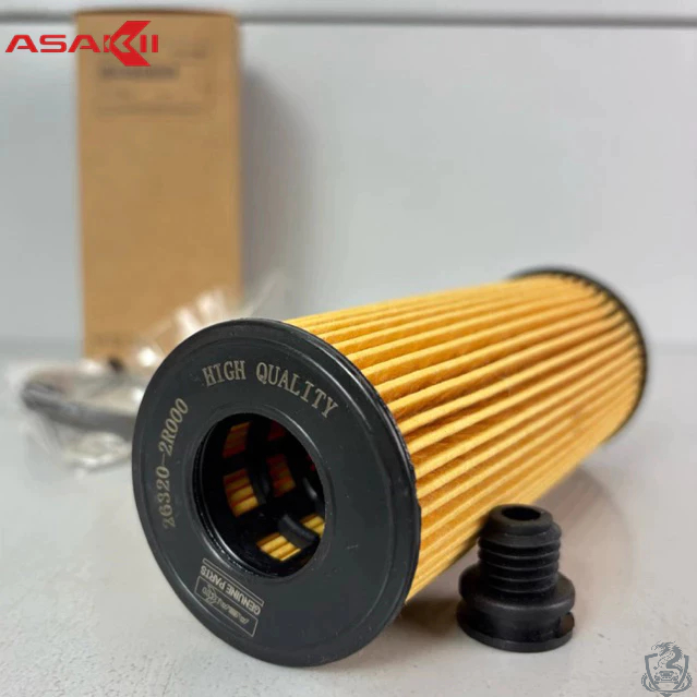 Lọc nhớt Hyundai SantaFe 2021+, Kia Sorento 2021+, Carnival, Palisade (Xe máy dầu) - Mã 26320-2R000 