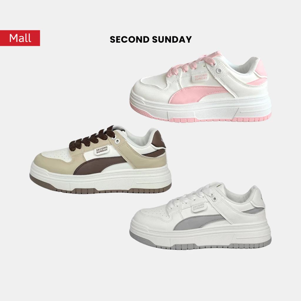 Giày Thể Thao Sneaker Nam Nữ Second Sunday Cloudline Đế Tăng Chiều Cao 4cm SK19