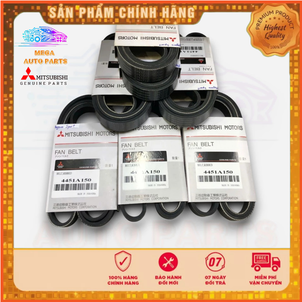 Dây tổng Mitsubishi Triton L200, Pajero Sport 4D56 đời 2009-2018 . Thông số 6PK1515 . Mã 4451A150