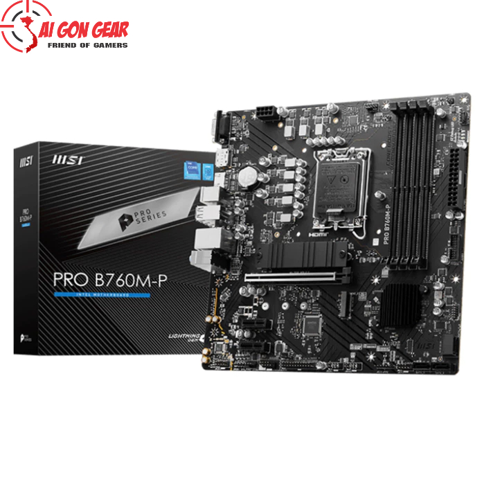 Mainboard MSI PRO B760M-P DDR5 | LGA 1700, mATX, 2 khe RAM