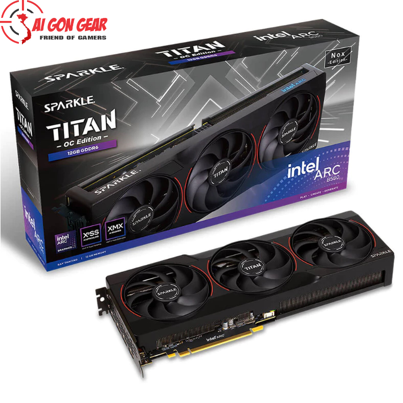 SPARKLE Intel® Arc™ B580 TITAN Nox OC – 12GB GDDR6
