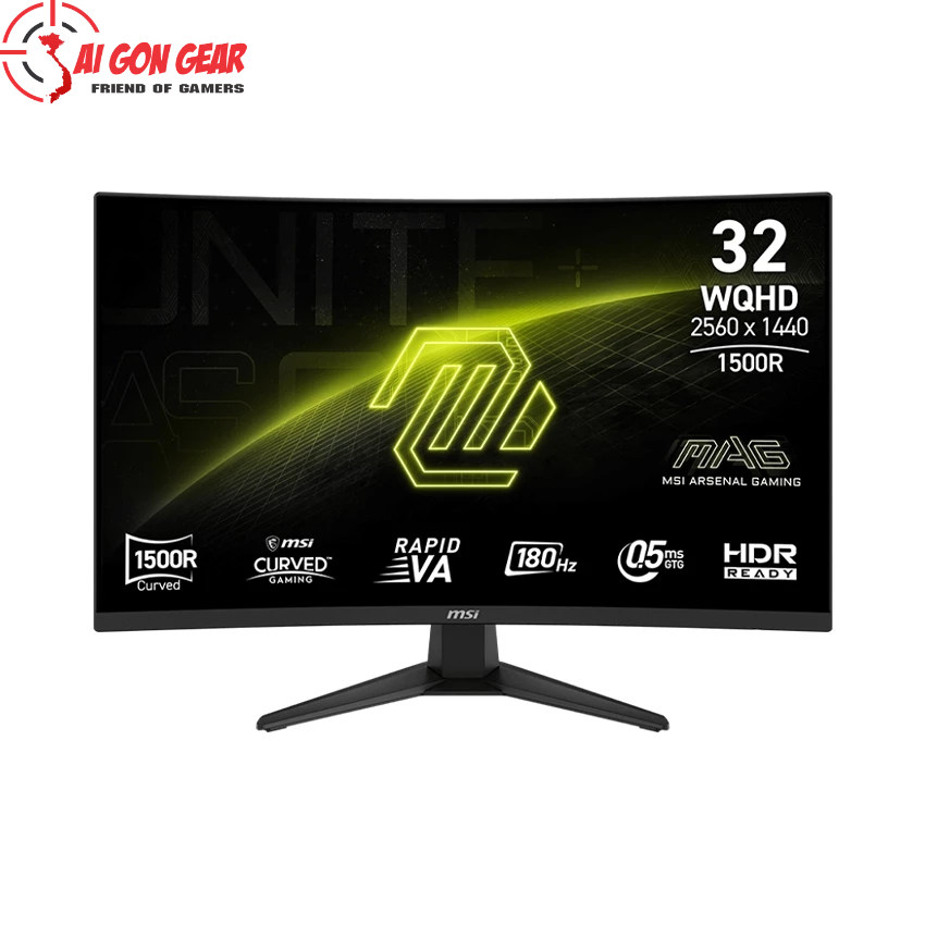 Màn Hình Gaming MSI MAG 321CQF E18 32 inch VA WQHD 180Hz 0.5ms