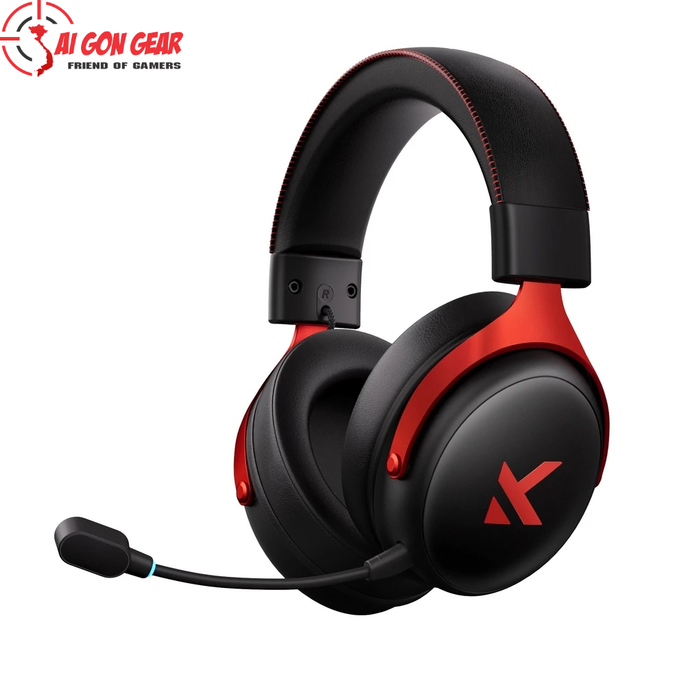 Tai nghe MCHOSE V9 Pro Wireless (Black Red/Rose Red)