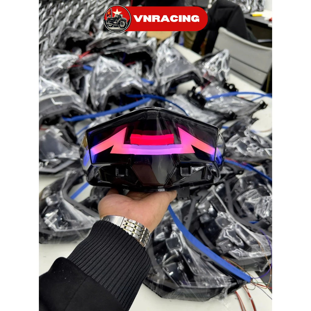 Cụm Audi Hậu AB/Vario 2020-2025, Đèn Led Hậu Audi Full Jack Cắm, Chỉnh Màu Qua App