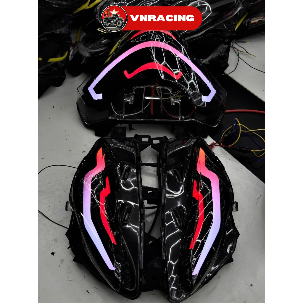 Cụm Audi Hậu Vision Matrix, Audi Chữ X, Tia Sét Vision 2021-2025 Full Cụm Và Led Cắm Jack Zin