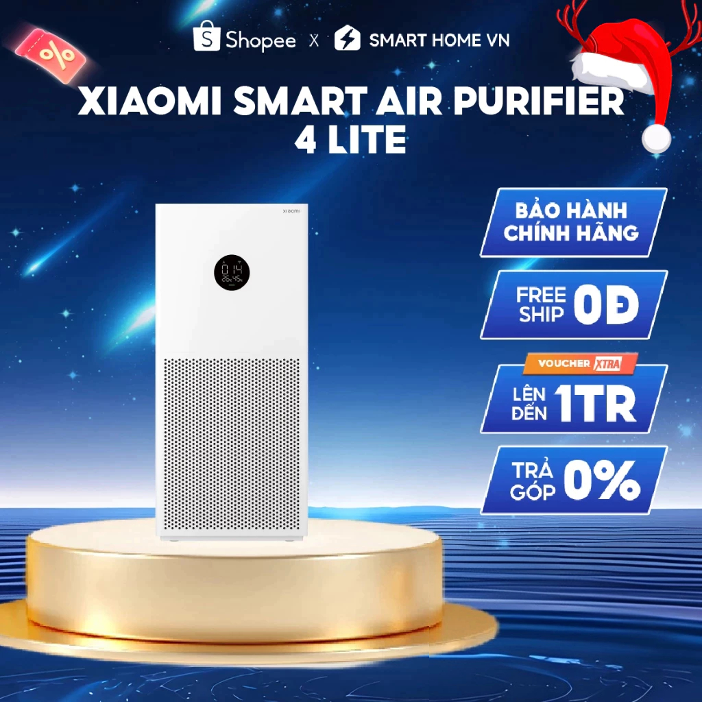 Máy Lọc Không Khí Xiaomi Smart Air Purifier 4 Lite _Phiên Bản Quốc Tế, Bảo Hành 12 Tháng