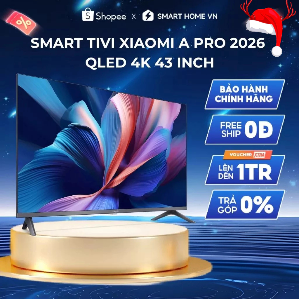 Smart Tivi Xiaomi TV A Pro 2026 QLED 4K 43 Inch - Bảo Hành Chính Hãng 2 Năm