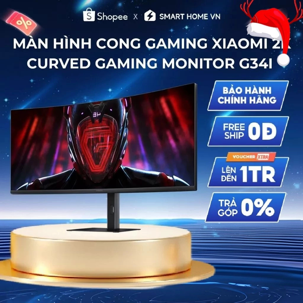 Màn Hình Cong Gaming Xiaomi 2K Curved Gaming Monitor G34i | 34inch | 180Hz | 1ms | Bảo Hành 36 Tháng