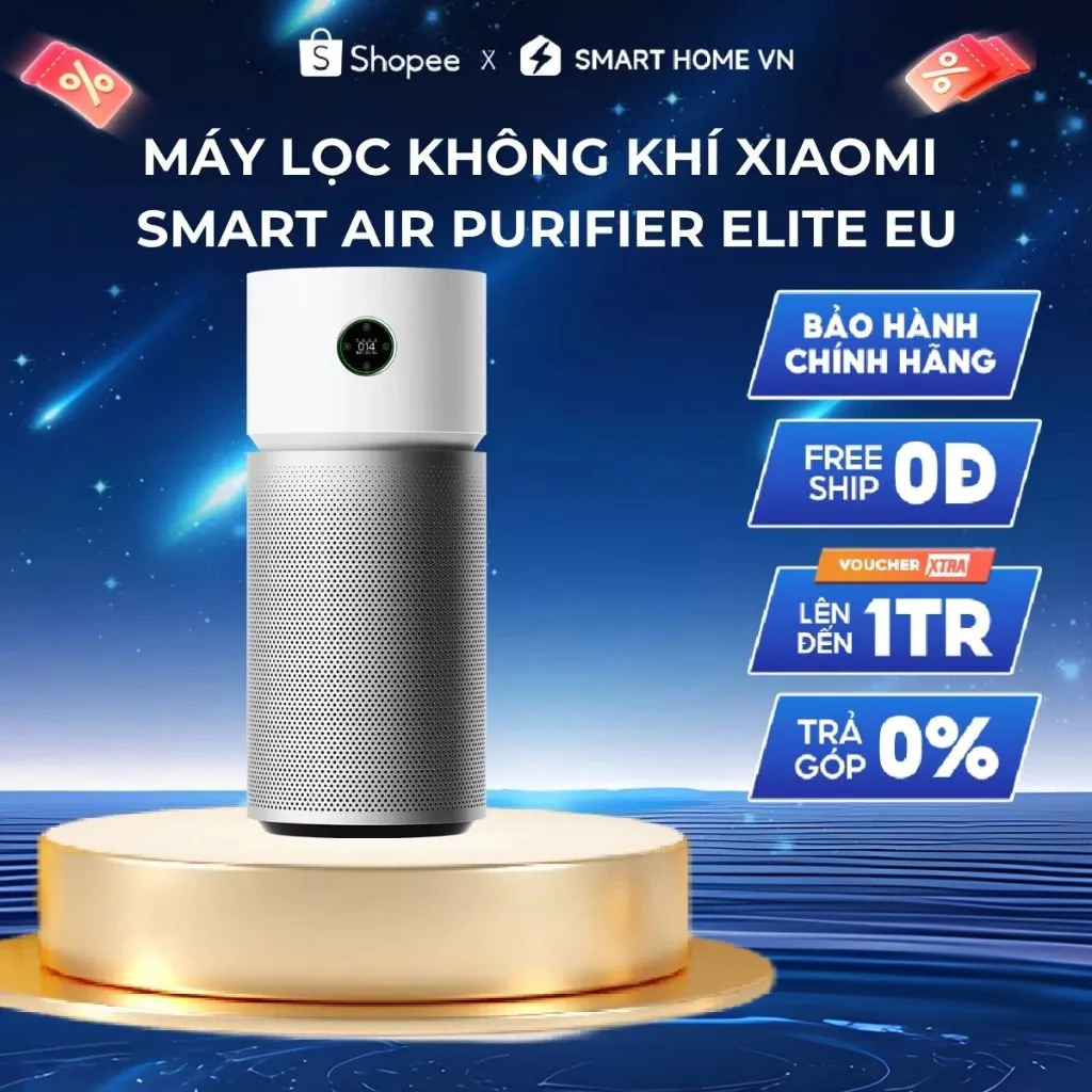 Máy Lọc Không Khí Xiaomi Smart Air Purifier Elite EU | Diện Tích Lọc Lên đến 125m² | Bảo Hành 12 tháng
