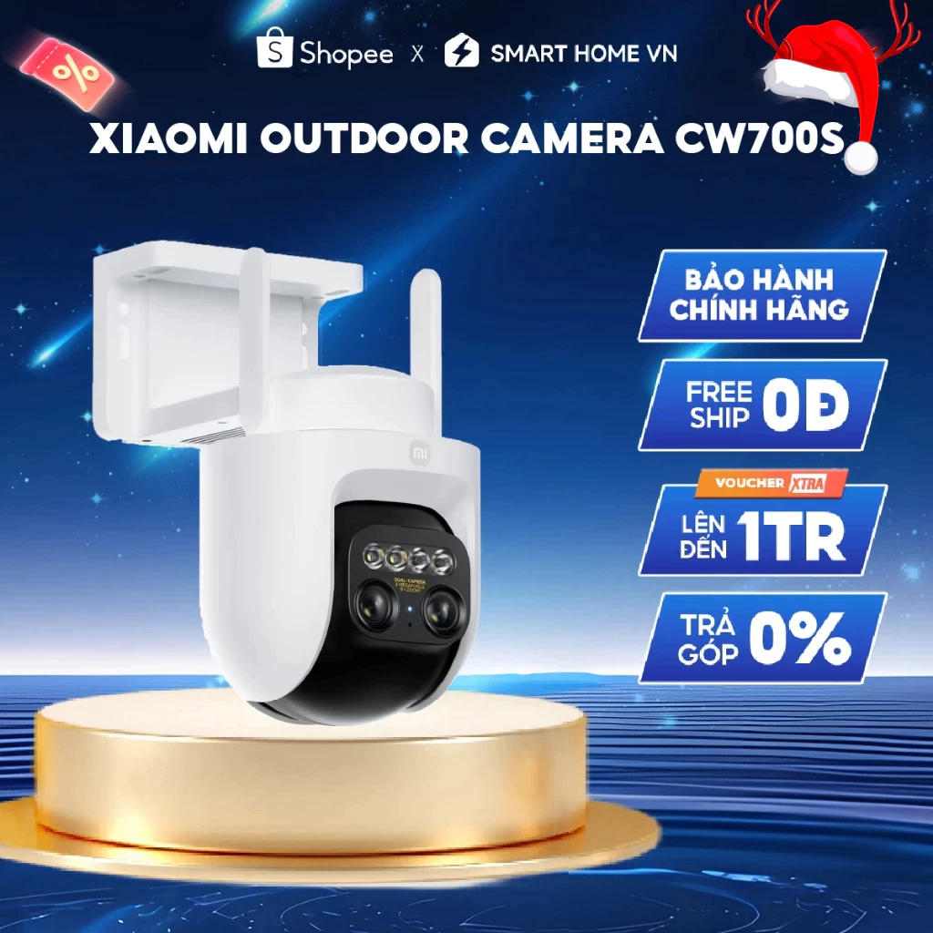 Camera Ngoài Trời Xiaomi Outdoor Camera CW700S – Zoom 9X - Xoay 360 Độ - Phiên Bản Quốc Tế