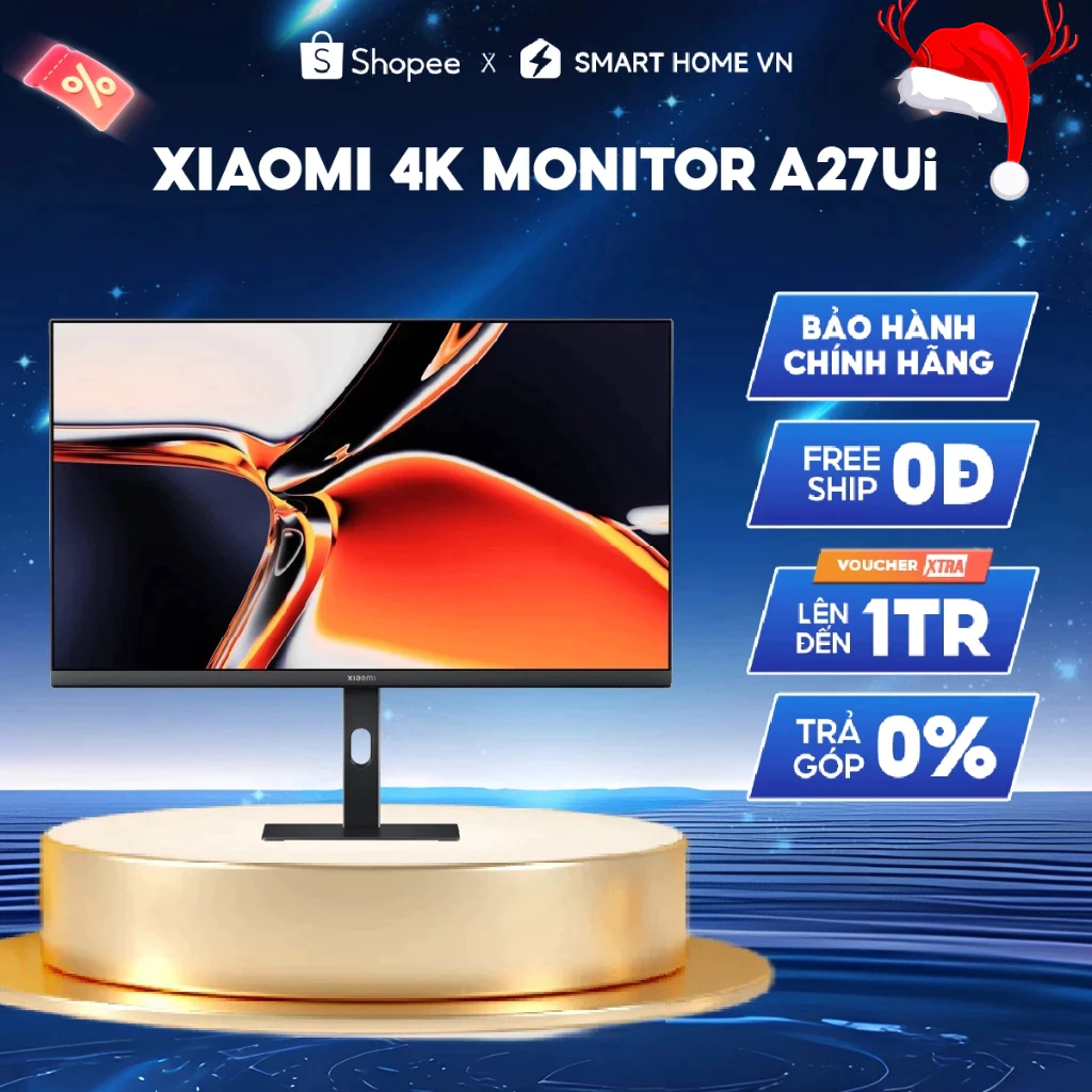 Màn Hình Xiaomi 4K Monitor A27Ui (4K UHD | 60Hz | 6ms)- Phiên Bản Quốc tế, Bảo Hành 36 Tháng