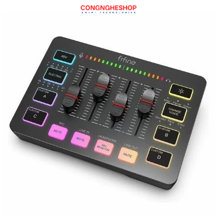 Soundcard Thu Âm FIFINE SC3 Ampligame USB Mixer