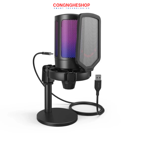 Micro Thu Âm Cardioid FIFINE A6 AmpliGame USB Microphone