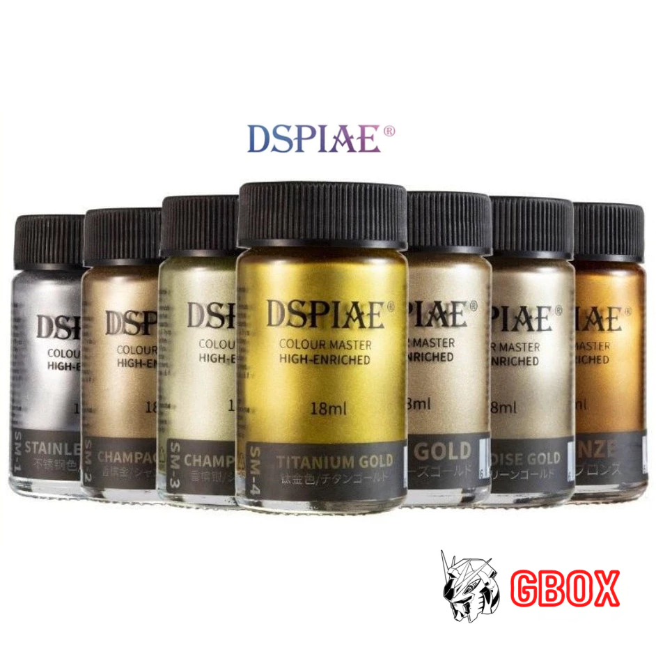 Sơn DSPIAE COLOUR MASTER HIGH-ENRICHED Super Metallic Color Series SM 18ml Airbrush Mô hình Gundam k