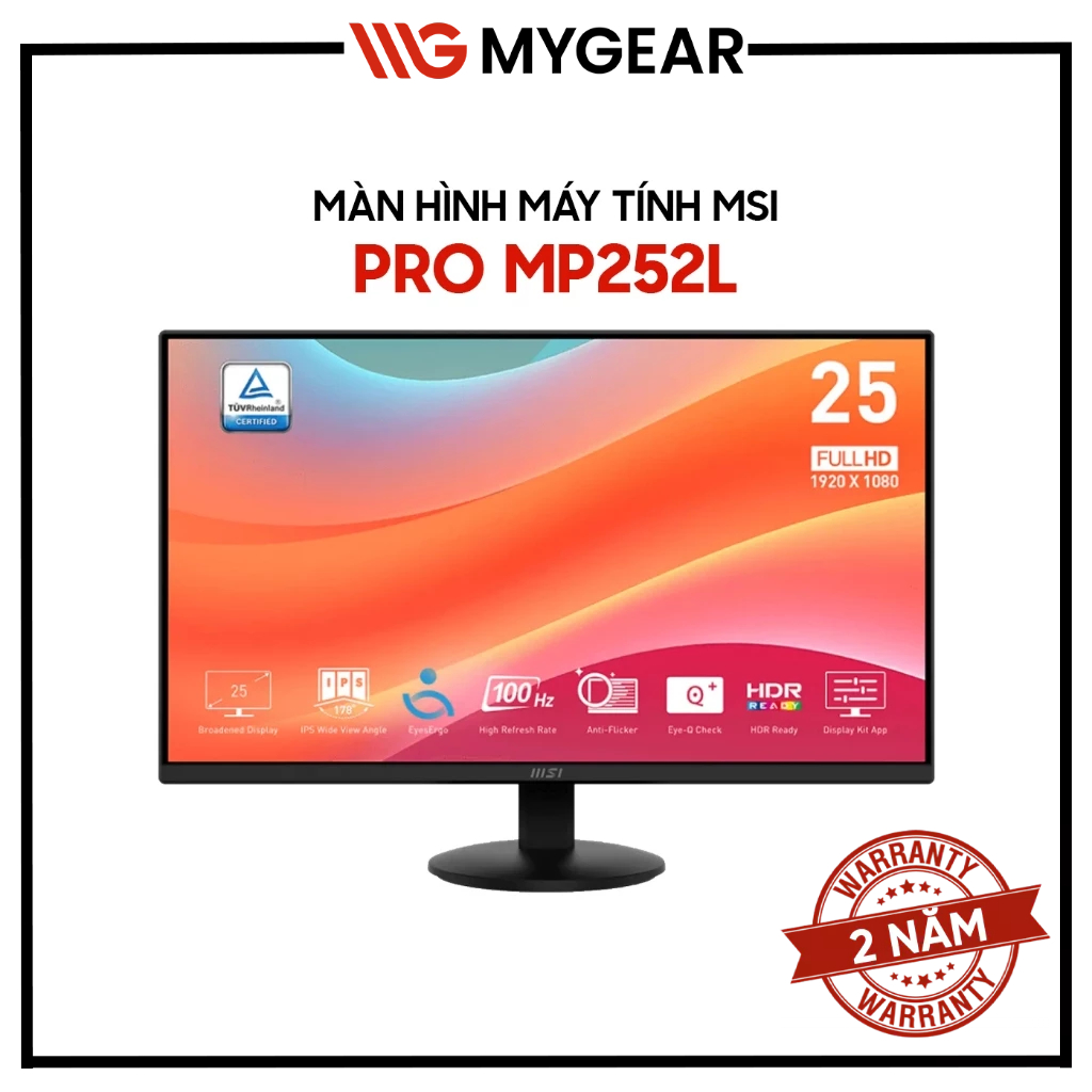 Màn hình MSI PRO MP252L 24.5 inch Full HD IPS 100Hz 1ms - Bảo hành chính hãng 24 tháng