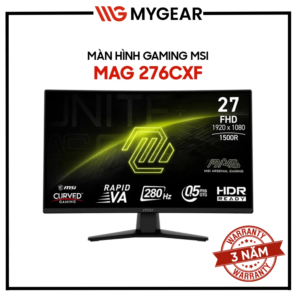 Màn Hình Cong Gaming MSI MAG 255F E20 276CF E20 276CXF 25-27 Inch FHD IPS VA 200-280Hz - Chính Hãng