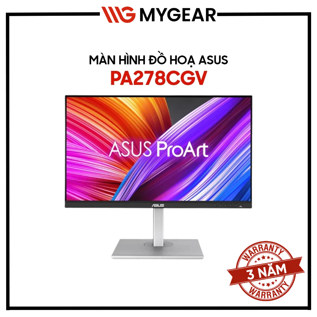 Màn hình Đồ hoạ ASUS ProArt PA278CGV 27 inch IPS 2K 144Hz 5ms USB-C 95% DCI-P3 - Bảo hành 36 tháng
