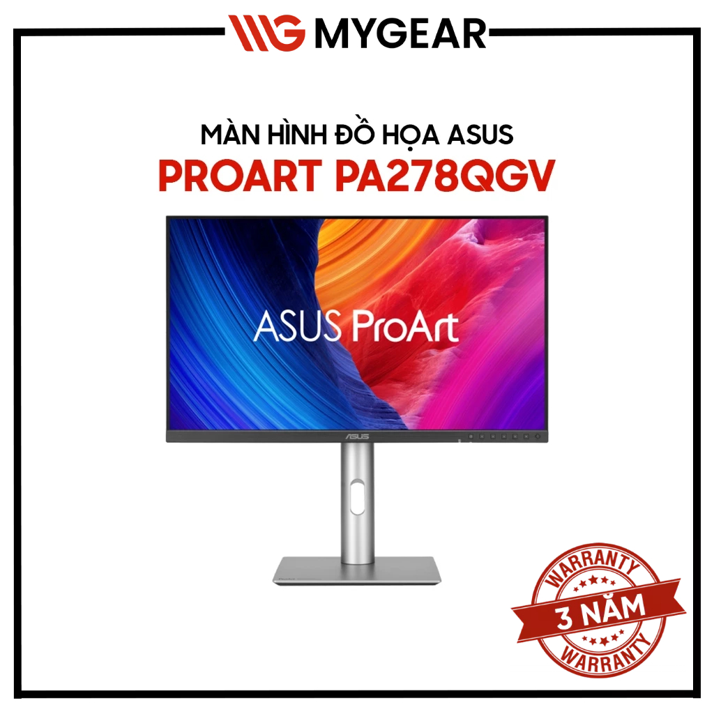 Màn hình Đồ hoạ ASUS ProArt Display PA278QGV 27 inch 2K QHD 120Hz 5ms IPS - Bảo hành 36 tháng