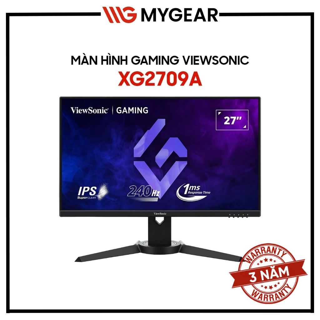 Màn Hình Gaming ViewSonic XG2709A 24 inch FHD IPS 240Hz - Chính Hãng
