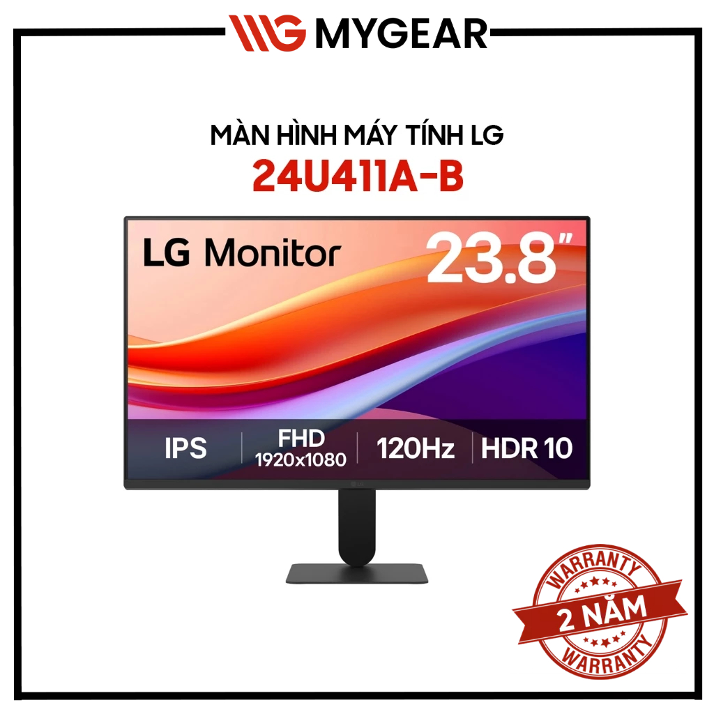 Màn Hình LG 24U411A-B 24 inch FHD 120Hz 5ms IPS HDR10 – Mượt Mà, Chuẩn Màu