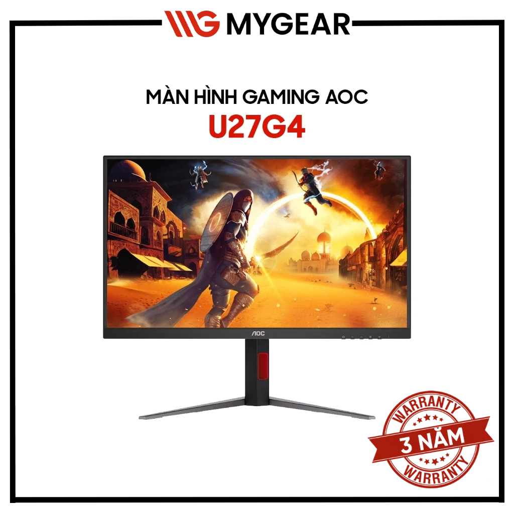 Màn hình Gaming AOC U27G4 27 inch 4K UHD 160Hz 0.3ms Fast IPS - Chính Hãng