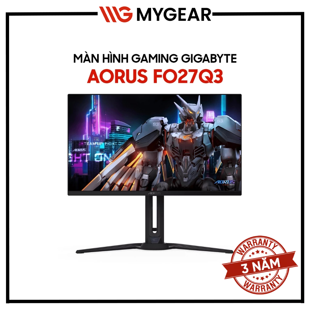 Màn hình Gaming Gigabyte AORUS FO27Q3 27 inch QHD OLED 360Hz 0.03ms - Chính hãng