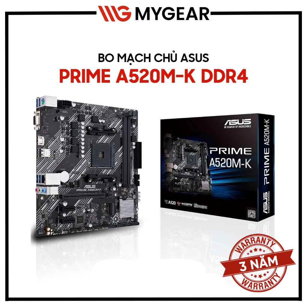 Mainboard - Bo Mạch Chủ Asus Prime A520M-K DDR4 Prime A620M-E D5