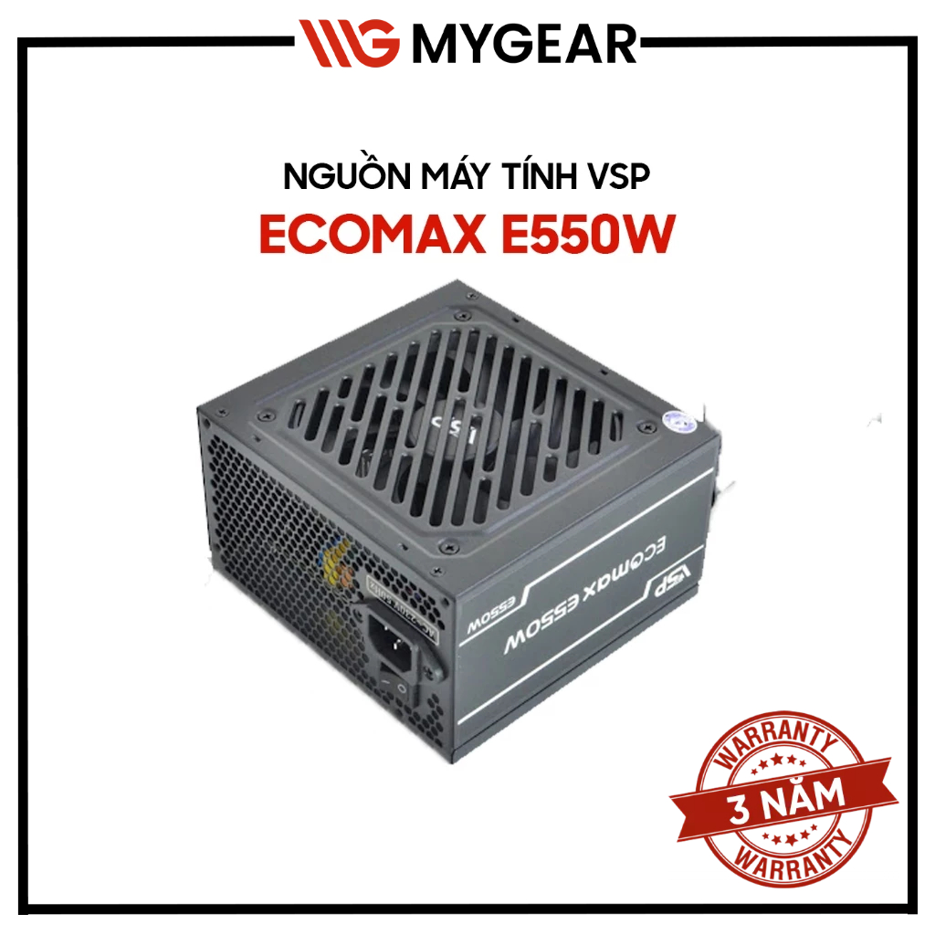 Nguồn máy tính VSP EcoMax E550W 550W ATX - Bảo hành 36 tháng