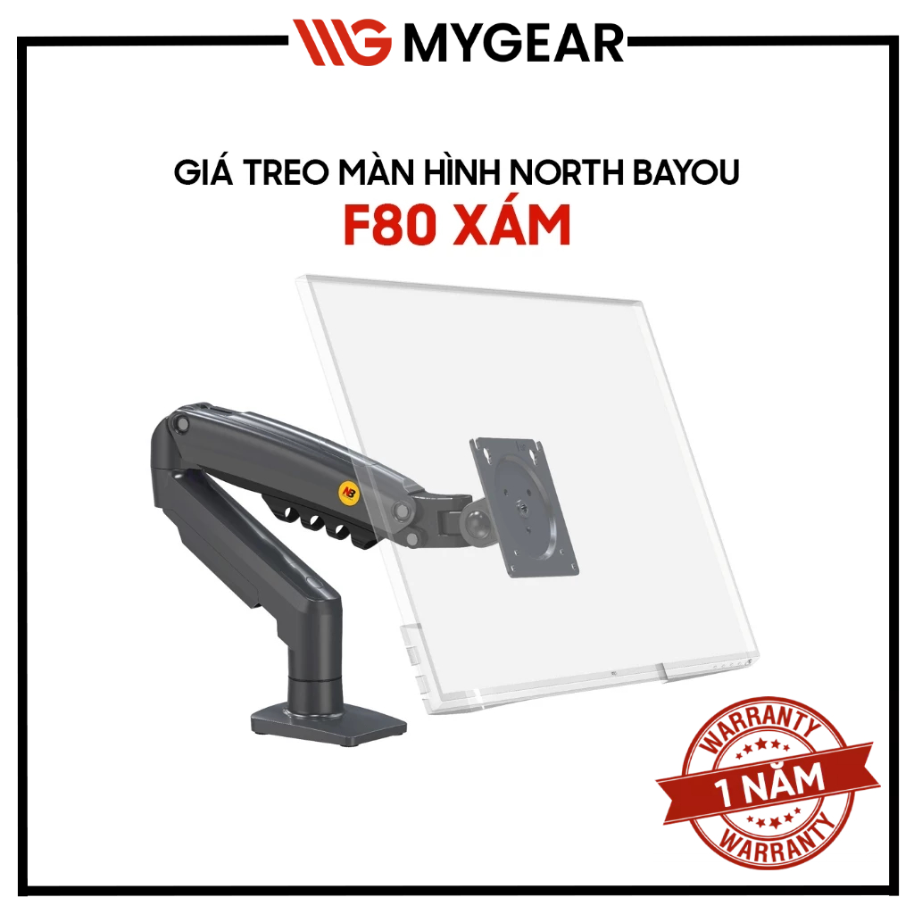Giá Treo Màn Hình North Bayou F80 EZ90 EMA7304 Warrior WA-MH0801 WA-MH0801 Đen/Trắng 17-32 inch