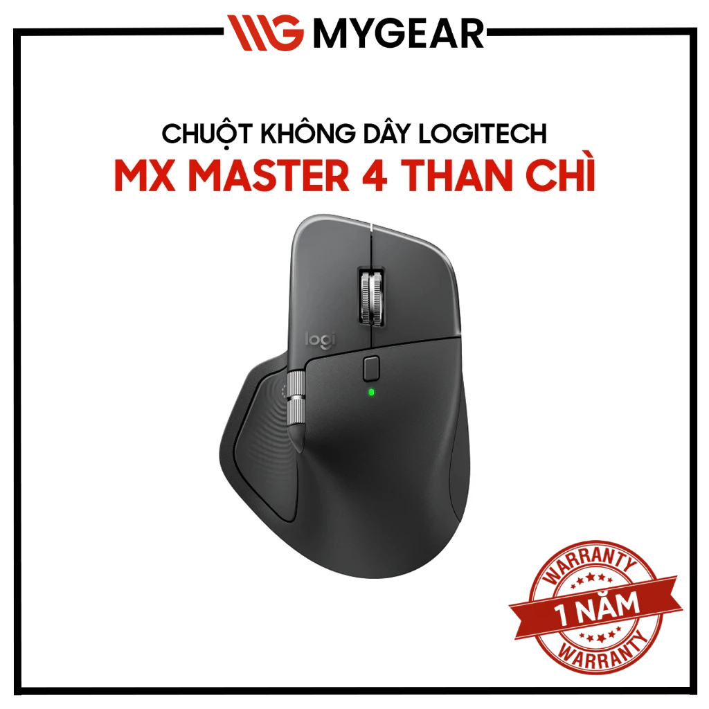 Chuột không dây Logitech MX Master 4 Bluetooth 8K DPI Actions Ring
