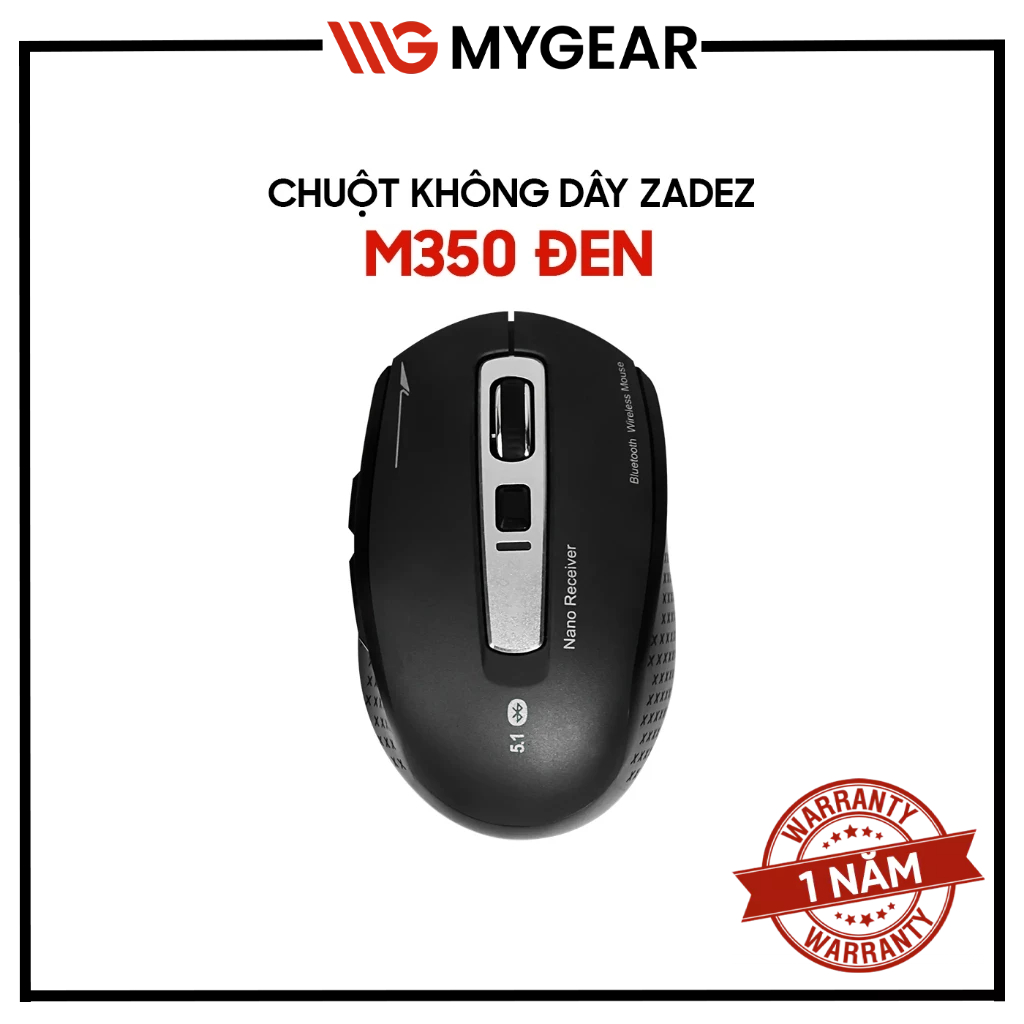 Chuột Văn Phòng Không Dây Zadez M350 Wireless / Bluetooth - New chính hãng