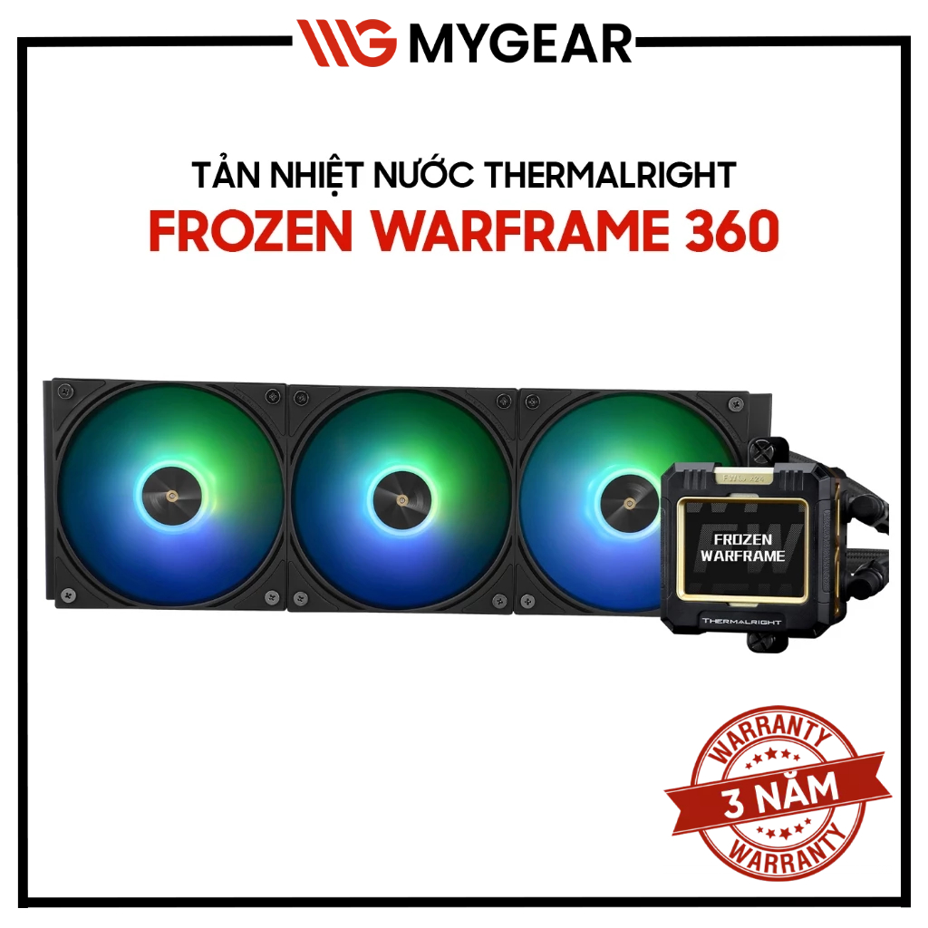 Tản nhiệt nước Thermalright Frozen Warframe 360 BLACK ARGB  - Bảo hành 36 tháng