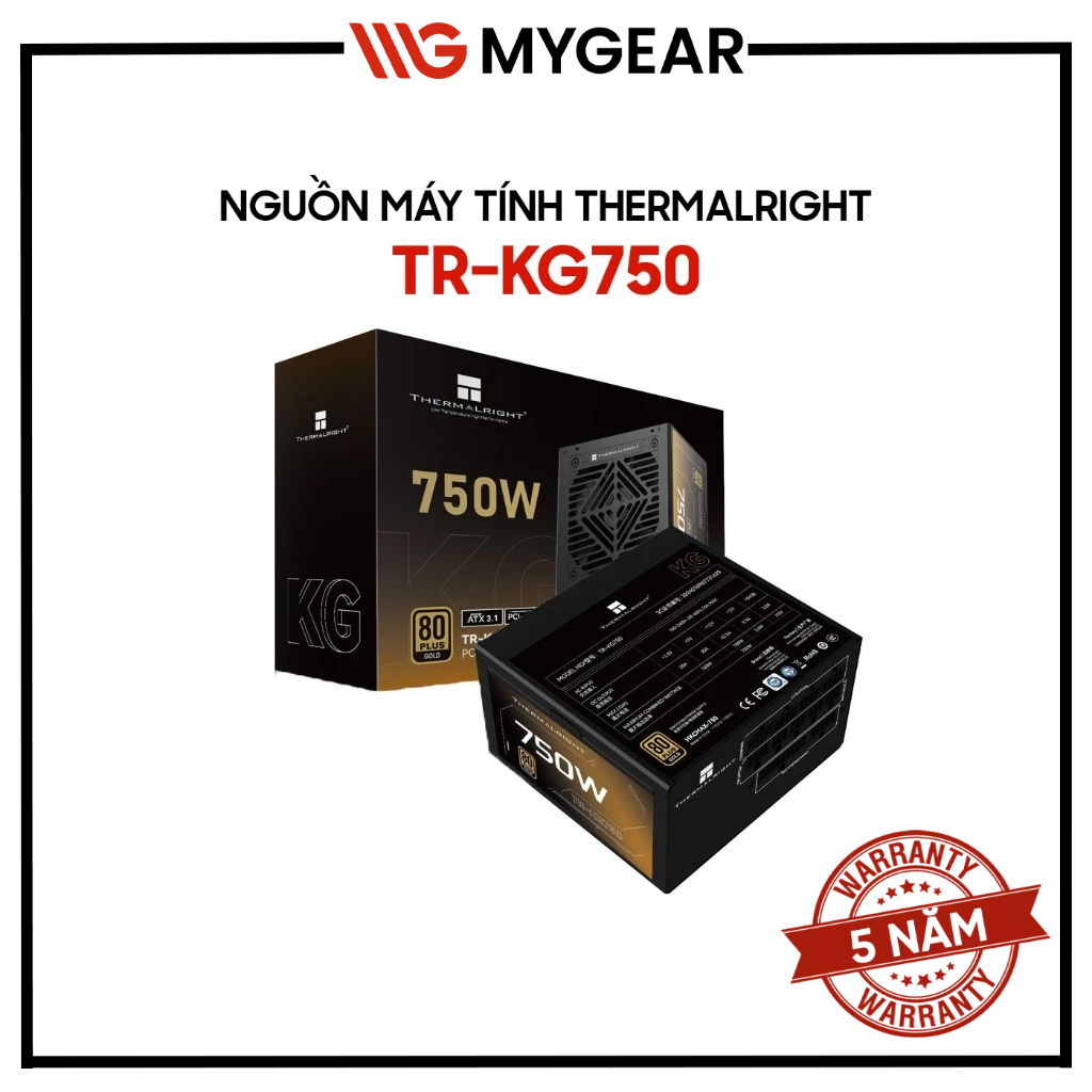 Nguồn máy tính Thermalright TR-KG750 TR-KG850 TG-1000 (750 - 1000W 80 Plus Gold Full Modular) - NEW
