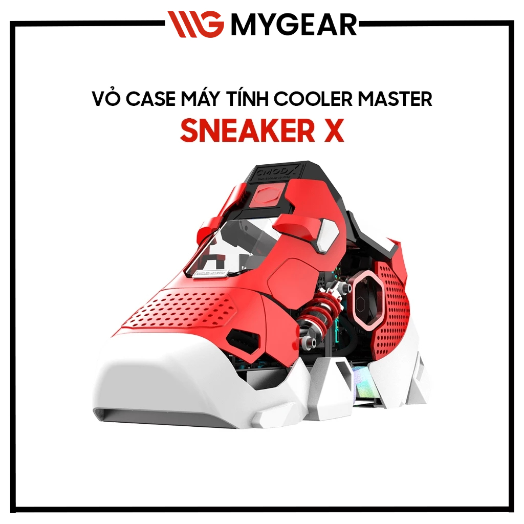 Vỏ Case Máy Tính Cooler Master Sneaker X Mini-ITX – Kèm PSU 850W Gold & Tản Nhiệt Nước FLUX 360