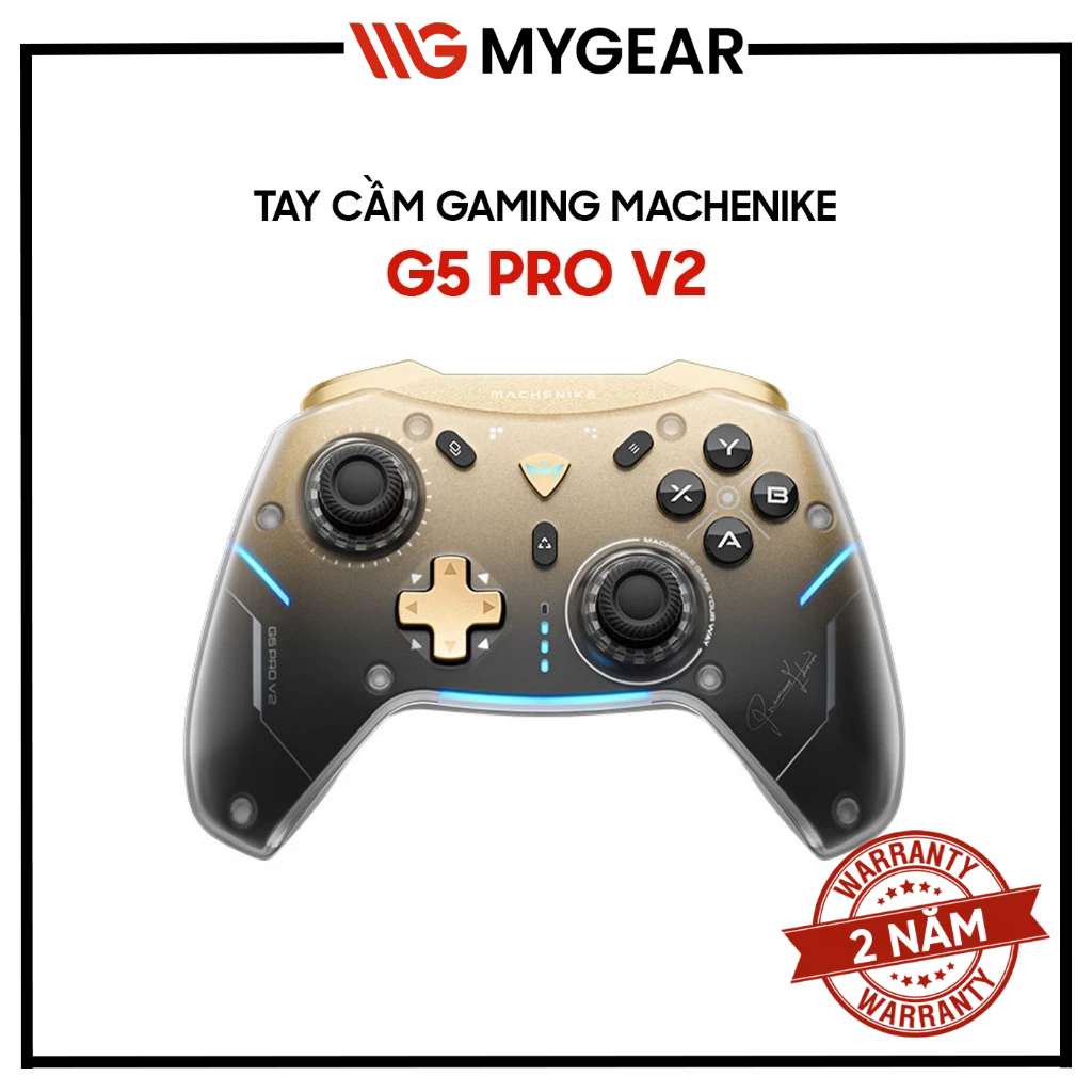 Tay Cầm Gaming Phím Cơ Machenike G5 Pro V2 Tri-Mode Premium Controller – Kết nối đa dạng, Nút bấm cơ