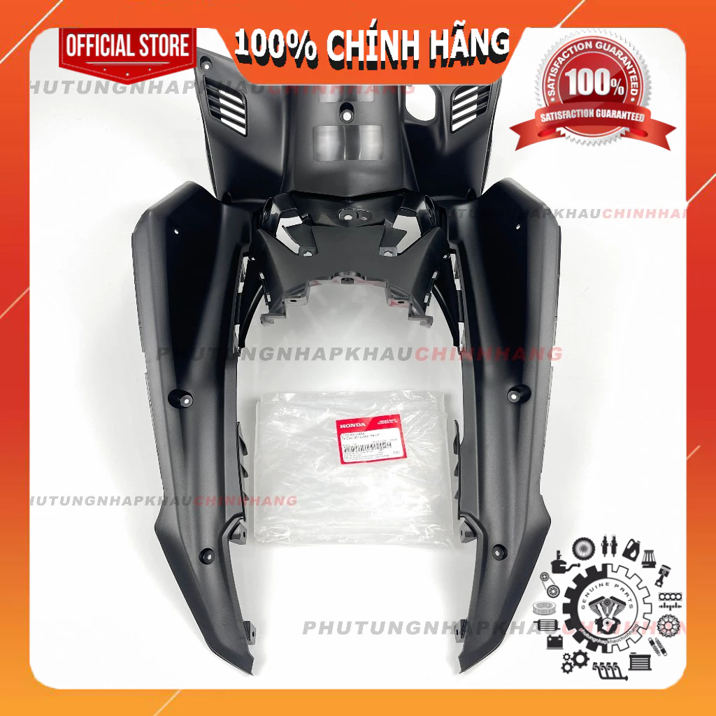Yếm ổ khóa Wave RSX 110 2012 2013 2014 chính hãng, ốp ống yếm chính RSX bọ ngựa - 64310K07940ZA